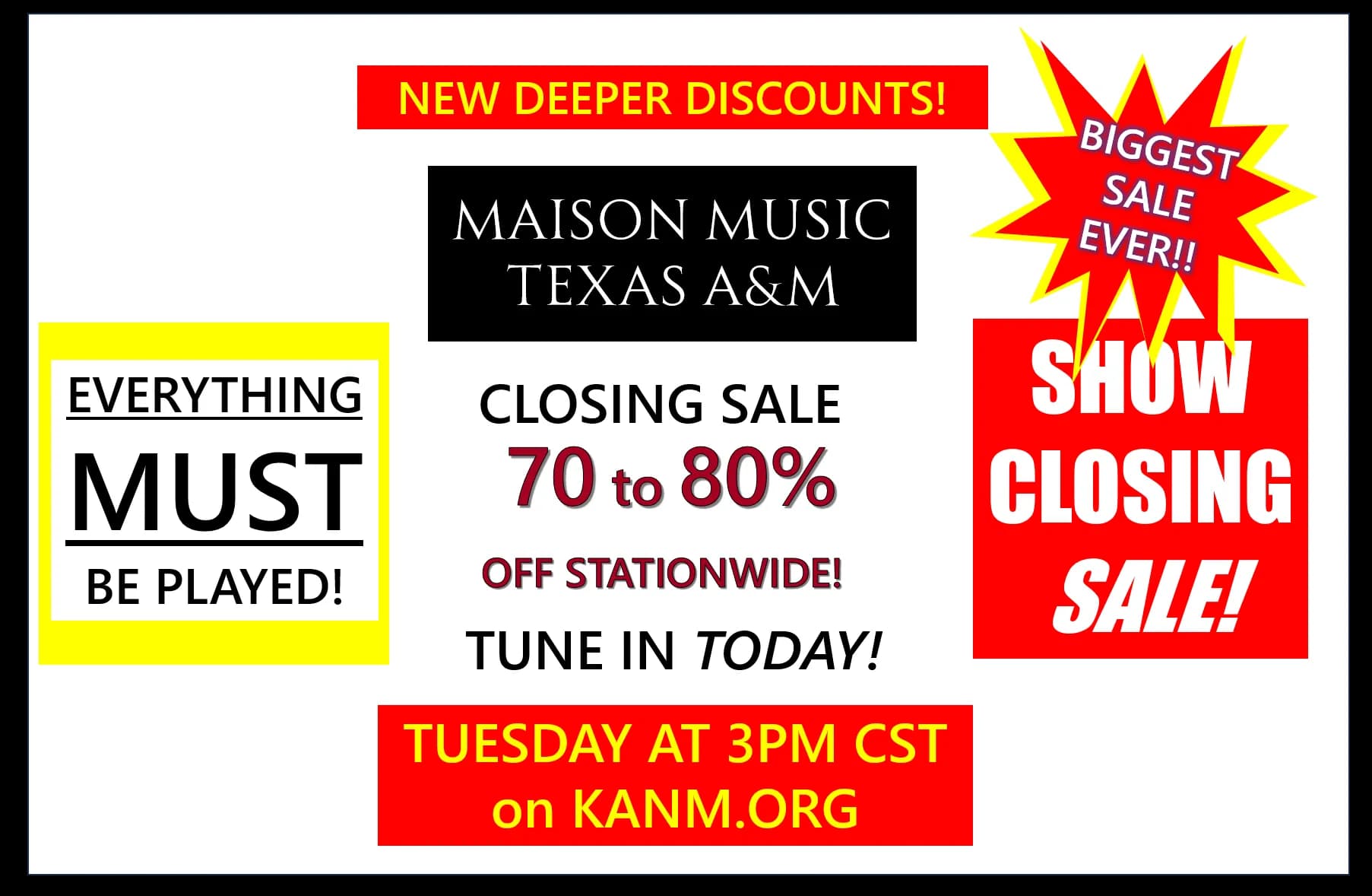 Maison Music: Closing Sale